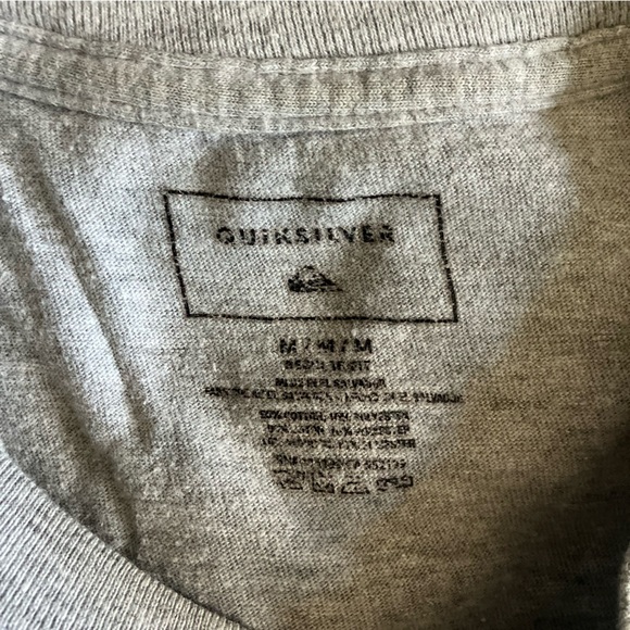 Men’s Quicksilver Gray The Boarding Company Logo T Shirt size Medium - Picture 5 of 5